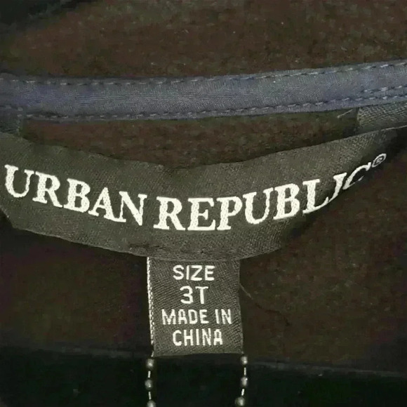 NWT- Urban Republic Boys 3T Blue Soft Shell Hooded Jacket Casual Zip Pocket - Picture 7 of 10